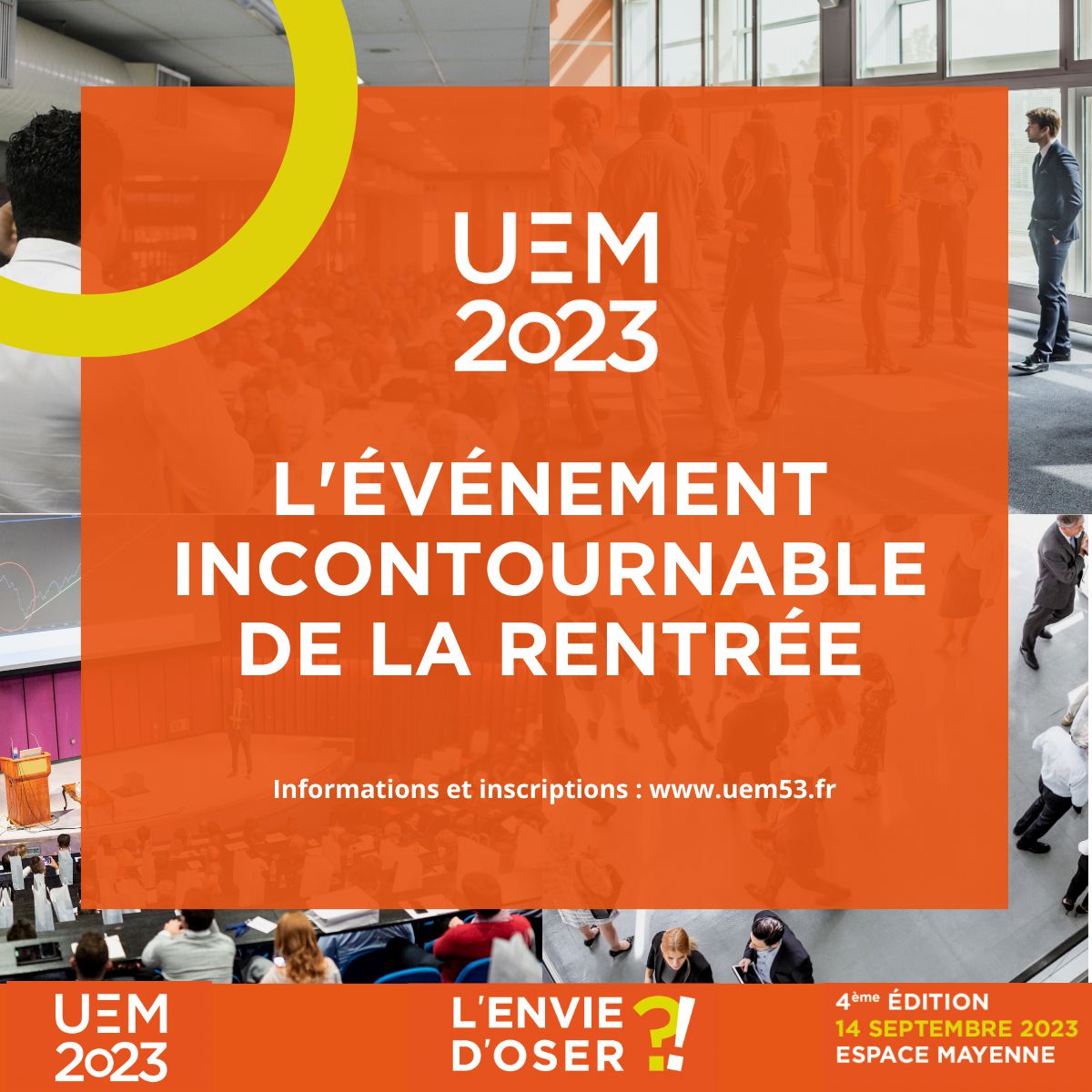 CCIMayenne's tweet photo. Les #UEM53, c'est demain !
📌Vous souhaitez en savoir plus sur la programmation ? Rendez-vous ici :  https://t.co/IKr84iJinW
📌Les inscriptions sont bientôt complètes.
Inscrivez-vous 👉
https://t.co/5vyetbpvKP
@Medef53 @Estaca_twit https://t.co/L0AYyRQMXC
