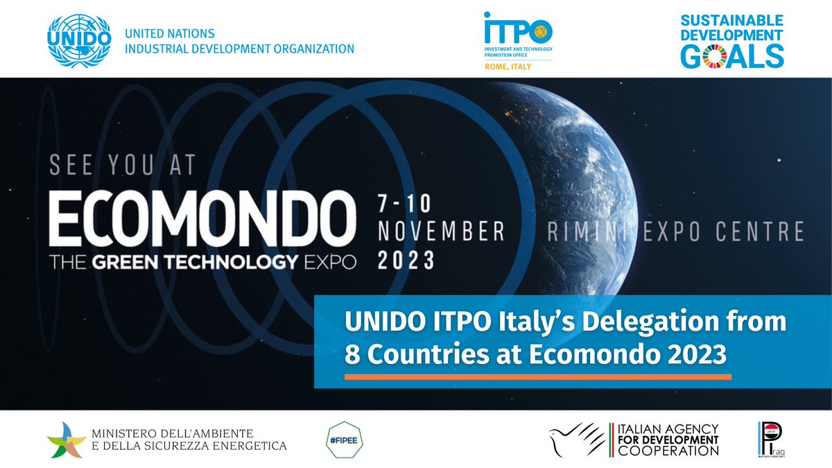 ITPO_Italy's tweet photo. 📌 We will join #Ecomondo23 with a delegation from 8  countries 🇧🇼🇨🇺🇪🇹🇮🇶🇰🇿🇰🇪🇲🇦🇵🇪 in #energy, #environment sectors &amp; beyond to promote new opportunities for #business with 🇮🇹 exhibitors &amp; visitors. 🚀 #FIPEE #IPI

🗓️ 7-10 November 2023
📍 #Rimini, Italy

👉 See you soon! #Ecomondo https://t.co/9J04p79swx