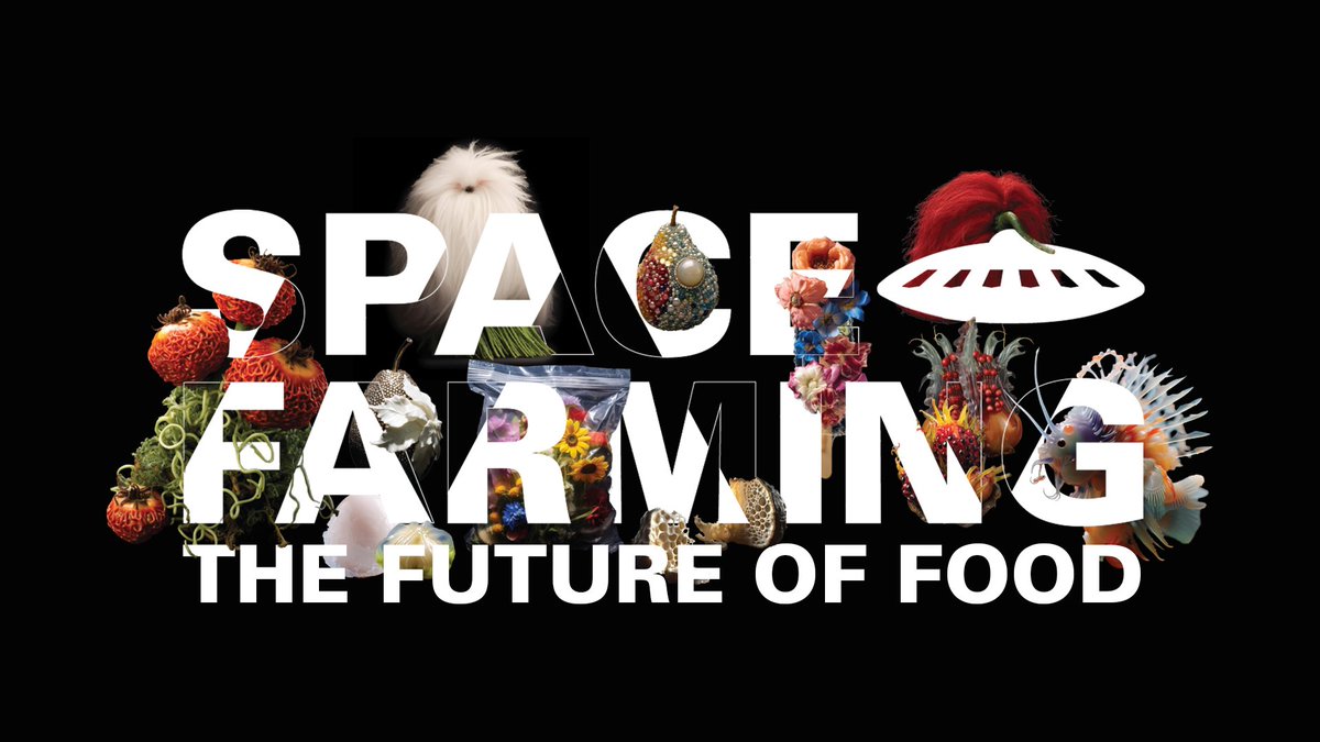 How will we feed 10 billion people by 2050  with delicious, healthy and eco-friendly foods? Our new expo  SPACEFARMING explores the future of food. Expect printed burgers and potatoes from space. nextnature.net/projects/space…