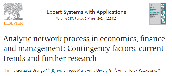 gonzalezurango's tweet photo. *New Paper Alert*
Contingency factors have been explored for the first time in decision-making models in the areas of economics, finance and management. Want to know more? Check out this new publication https://t.co/1b4LgrHpTI https://t.co/N6BeiFGPrE