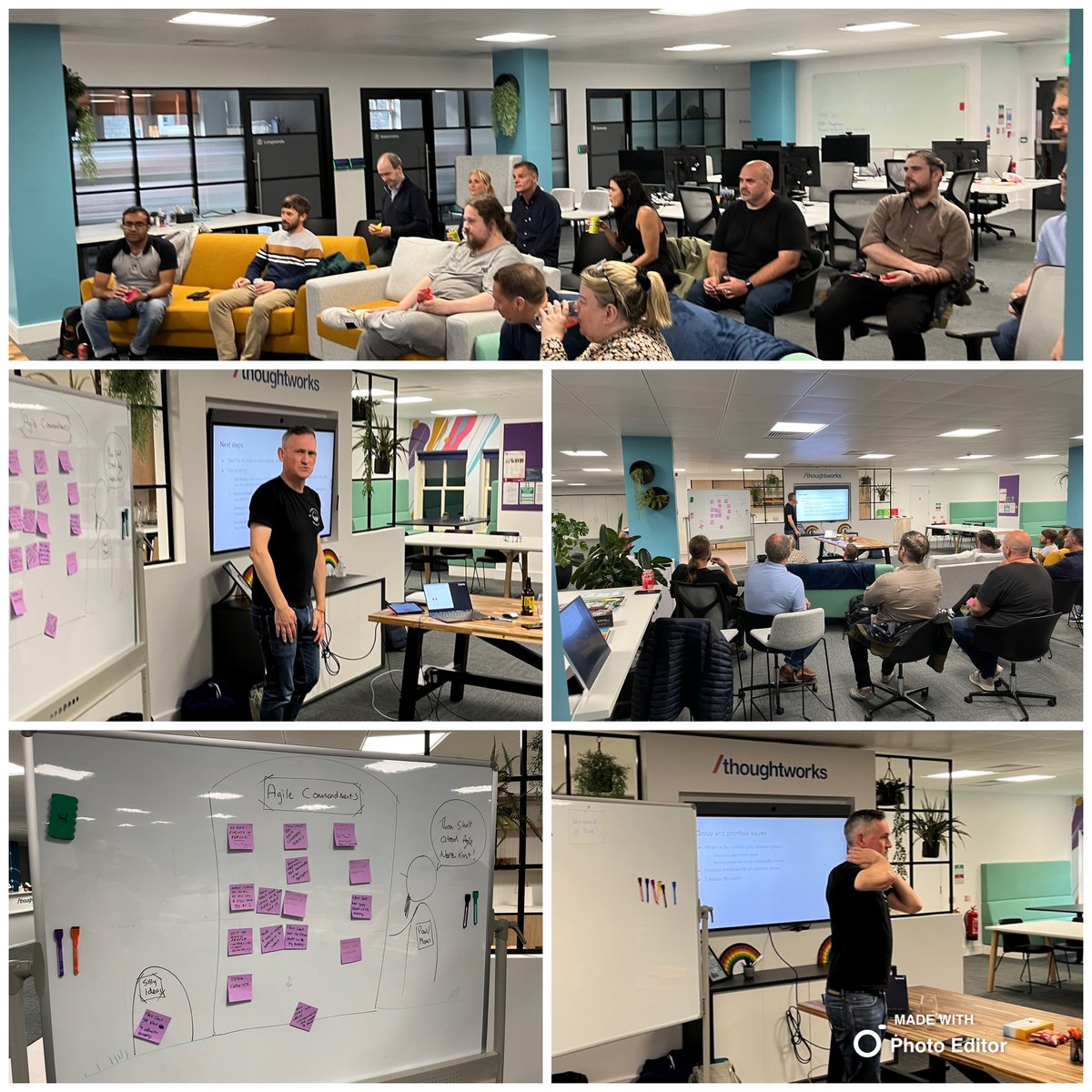 Jon McNestrie (@jonmcnestrie) on Twitter photo I always come away from <a href="/Agile_NE/">Agile North East</a> thinking "I'm glad I did that!". Last night was particularly good. Perfect opportunity for our very own <a href="/svenadultbooks/">Paul Graham</a> to try out a new workshop solving frustrations in your teams. Loved it 😍
Thanks to <a href="/Scott_Logic/">Scott Logic</a> & <a href="/thoughtworks/">Thoughtworks</a> 🙏 I always come away from <a href="/Agile_NE/">Agile North East</a> thinking "I'm glad I did that!". Last night was particularly good. Perfect opportunity for our very own <a href="/svenadultbooks/">Paul Graham</a> to try out a new workshop solving frustrations in your teams. Loved it 😍
Thanks to <a href="/Scott_Logic/">Scott Logic</a> & <a href="/thoughtworks/">Thoughtworks</a> 🙏