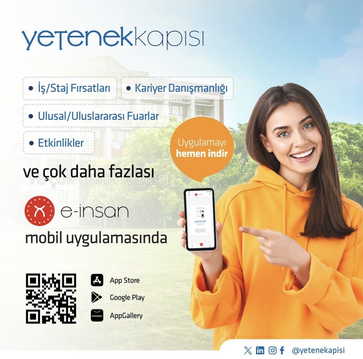 İş, staj fırsatları, eğitimler, etkinlikler ve daha birçok fırsat <a href="/yetenekkapisi/">Yetenek Kapısı</a> e-insan uygulamasında 🤩

@einsan_tccbiko 
<a href="/yetenekkapisi/">Yetenek Kapısı</a>