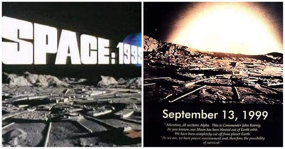13th September 1999: the moon was blown out of the Earth's orbit!

Happy breakaway day!! #Space1999 #GerryAnderson