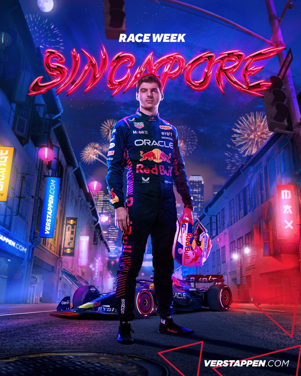 VerstappenCOM's tweet photo. #SingaporeGP RACE WEEK! 🇸🇬♨️

It’s time for a street circuit and a race in the evening!  🌆🌃 https://t.co/cDeyMqETCt