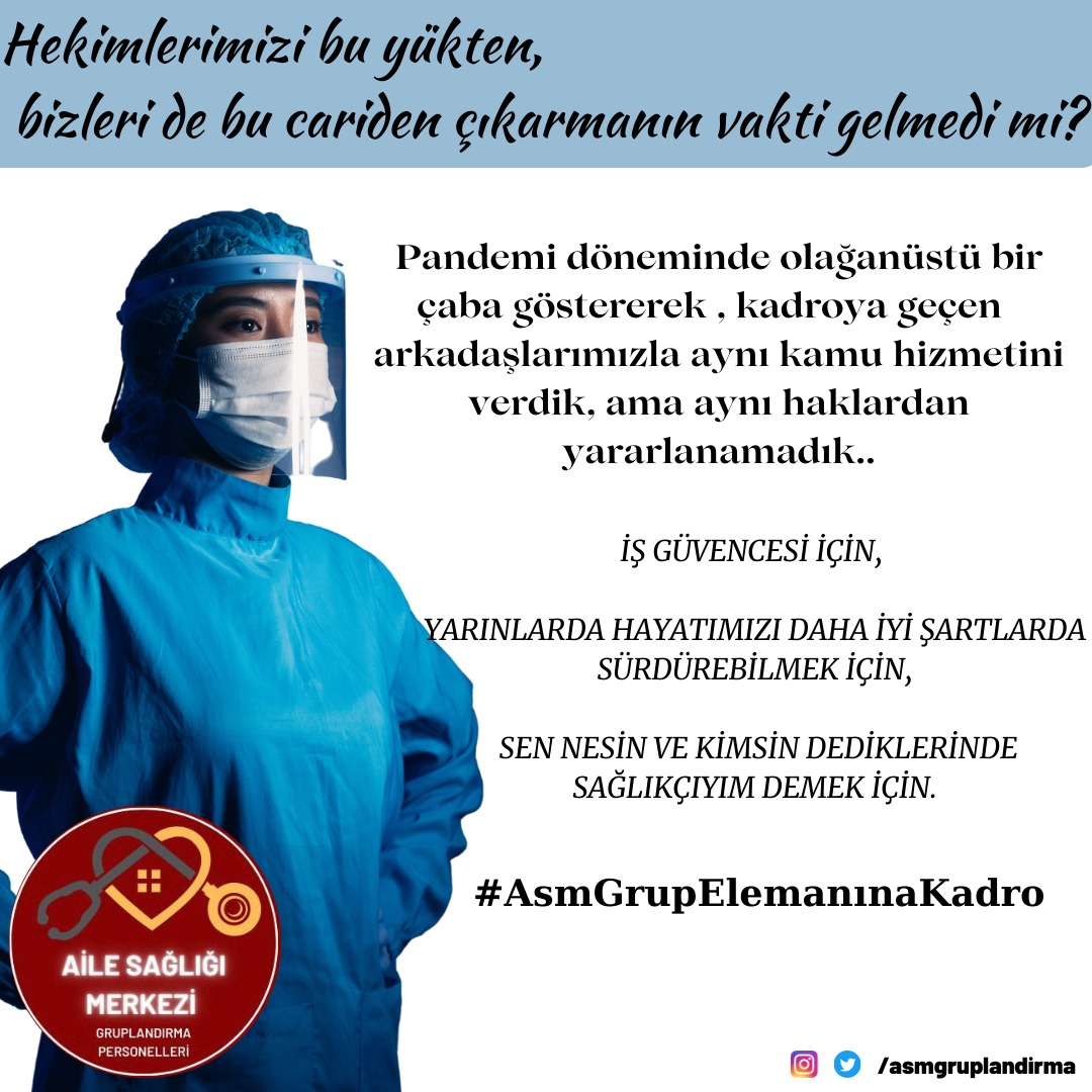 Naciakr15's tweet photo. @asmgruplandirma @Huzeyfe_Ylmz @_cevdetyilmaz @drtolgatolunay @ErbakanFatih @saglikbakanligi @HMBakanligi @csgbakanligi @TBMMresmi @TBMMGenelKurulu 20 bin kişinin haklı hak arayışını görmezden gelmeyin❗❗❗
@RTErdogan @_cevdetyilmaz @memetsimsek @drfahrettinkoca @isikhanvedat @dbdevletbahceli @ErbakanFatih @Mustafa_Destici
#AsmGrupTorbaYasaya https://t.co/5Okc3jjCjz