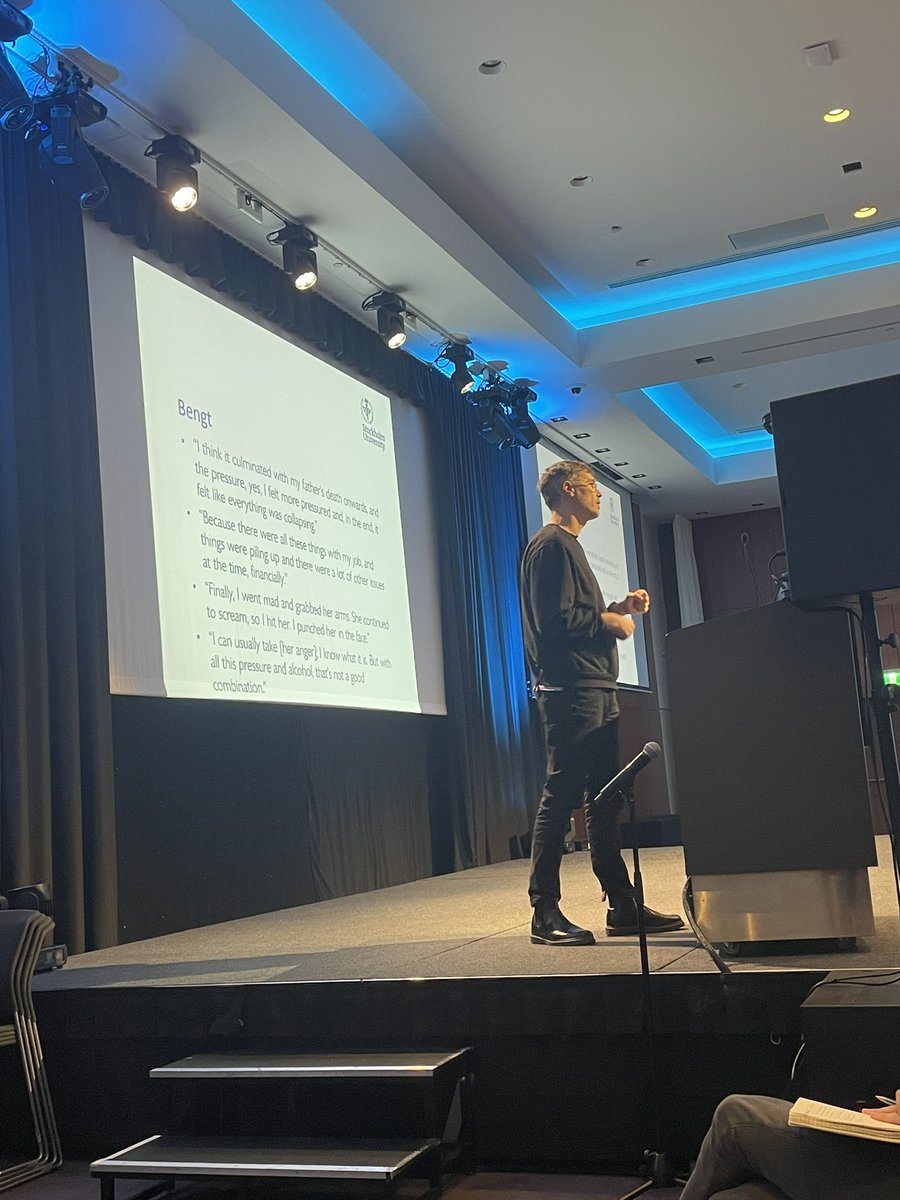Carolina Överlien (@cgjlo) on Twitter photo A brilliant keynote by <a href="/lgottzen/">Lucas Gottzén</a> on men, masculinities, and domestic abuse at #ECDV2023 <a href="/Stockholms_univ/">Stockholms universitet</a> A brilliant keynote by <a href="/lgottzen/">Lucas Gottzén</a> on men, masculinities, and domestic abuse at #ECDV2023 <a href="/Stockholms_univ/">Stockholms universitet</a>