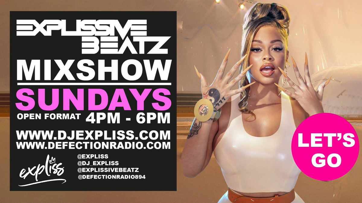 djexpliss's tweet photo. The weekend starts on Sunday!
Join @djexpliss with his new show @explissivebeatz LIVE from 4pm - 6pm on https://t.co/uBj2P6uSa1
#radiostreaming #radio #music #openformatdj #expliss #explissivebeatz #live #multigenre #mixshow #show #Sunday #sundaysorted #mix #mixup #djing #dj https://t.co/Eaps7JrXh0