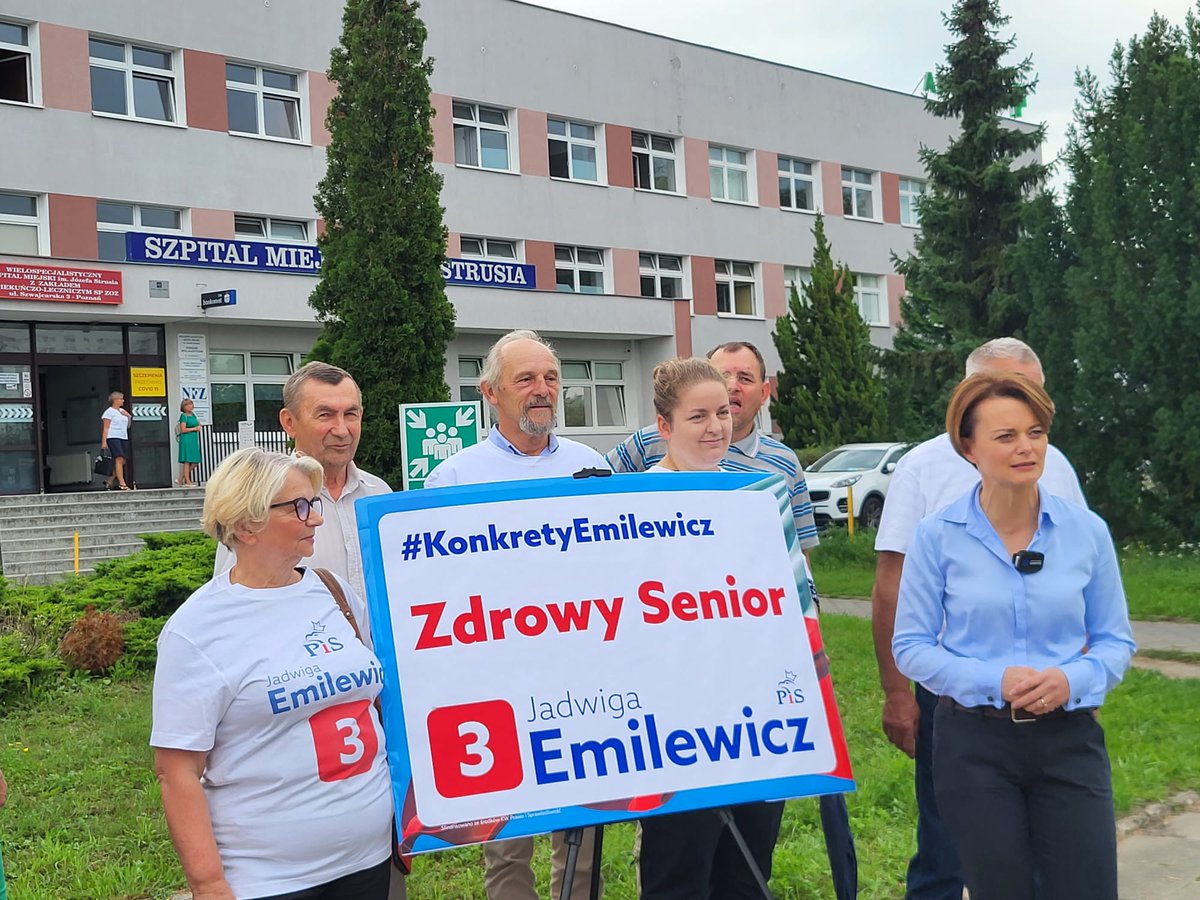 JEmilewicz's tweet photo. #KonkretEmilewicz nr 1 #ZdrowySenior to inwestycja w oddział geriatrii Szpitala Miejskiego im. J. Strusia w Poznaniu. Dzięki niej:✅seniorzy nie tylko w Poznaniu, ale i całym regionie zyskają dostęp do wysokiej jakości opieki.#BezpiecznaPrzyszłośćPolaków https://t.co/kDxP8DDP2T