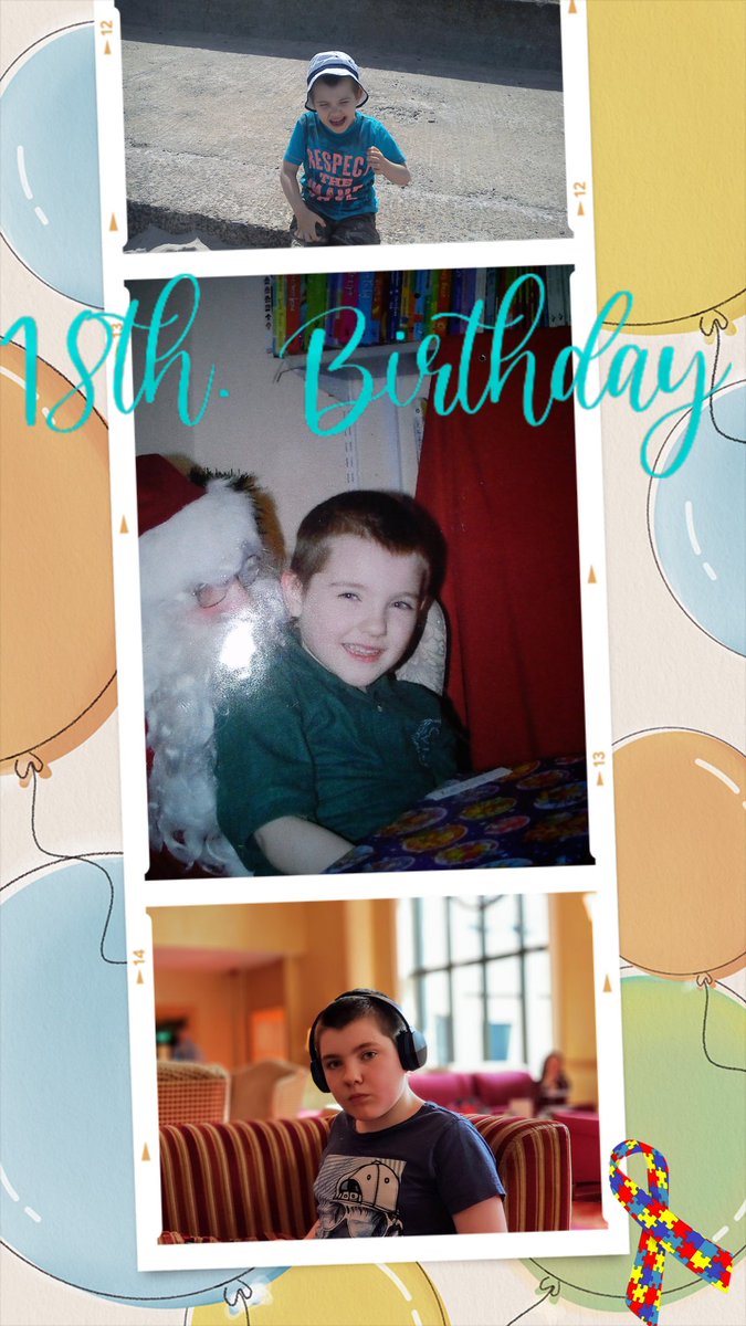 Happy Birthday Lewis!!! 
Our eldest is 18 today!🎉🎂
Lewis is non verbal with autism so his big party isn't exactly what you'd expect for an 18th...we will be having a Frozen/Toy Story themed party come Saturday, and he'll love it!😊
Happy Birthday big lad.♥️
ToInfinityAndBeyond