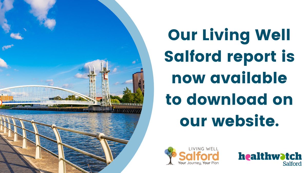 HWSalford's tweet photo. 📢 We've published our Living Well Salford report.

Living Well Salford is a community mental health service, delivered in partnership between @GMMH_NHS , @MindinSalford, Six Degrees, @MattersSalford and @STARTinspminds.

Read the report on our website: https://t.co/G6T9XZGhyA https://t.co/m55ePbcXgG