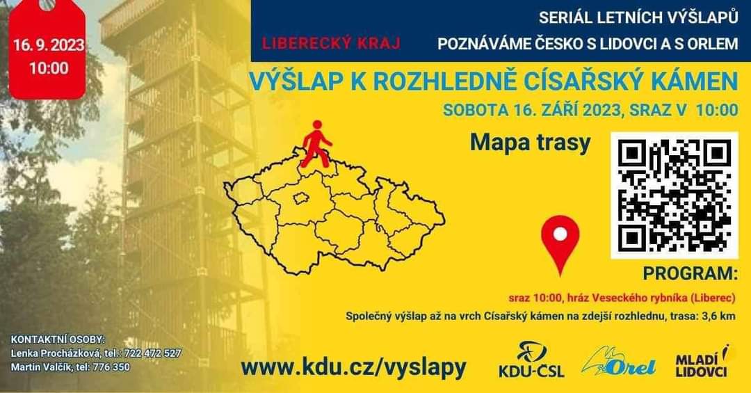 KDU_Liberecko's tweet photo. Přijďte pobejt! 
👉 V sobotu 16. září 2023 10 hodin
👉 Sraz je v Liberci na hrázi Veseckého rybníka
Trasa měří 3,6 km.

Kontakt: Lenka Procházková, předsedkyně OV KDU-ČSL Liberec, mob: 722 472 527
Pořádá: KDU-ČSL Liberec
@kducsl
@ProchzkovLenka2
Těšíme se na setkání! https://t.co/xg7R71t2Zv