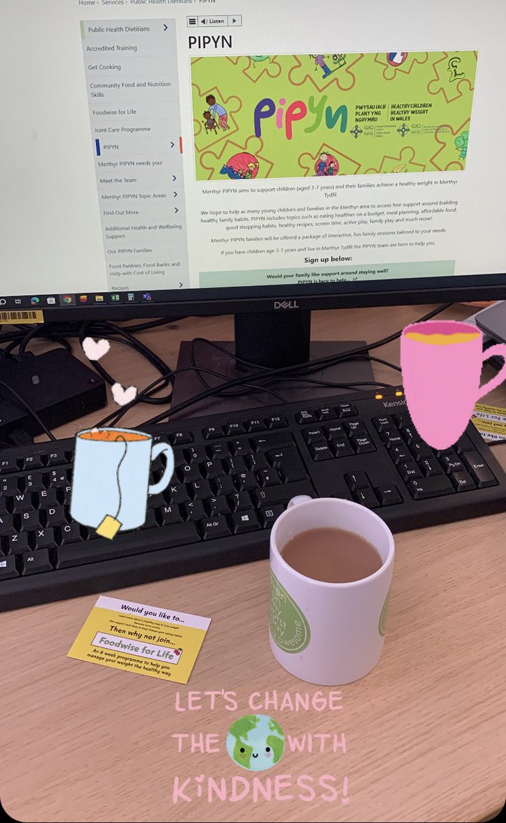 TorrFleming's tweet photo. Amser Paned! Time for a cuppa! ☕️A small and simple act of kindness that’s made my morning! 
Thank you @LisaShe03426121 💖 I’ll make the next round! #NHS75Challenge @CTMUHBDietetics https://t.co/lVQJdT5F6N