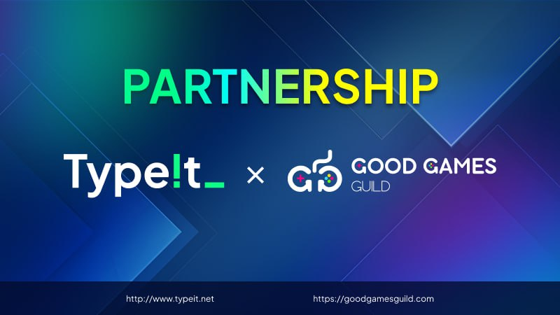 typeit_'s tweet photo. 🎊New Partnership Announcement🎊
@typeit_ x @goodgamesguild 

GoodGameGuild is a leading gaming hub for blockchain-based games. 

Together with @goodgamesguild, we trust we will rock #web3 together. https://t.co/szNAStsO5k