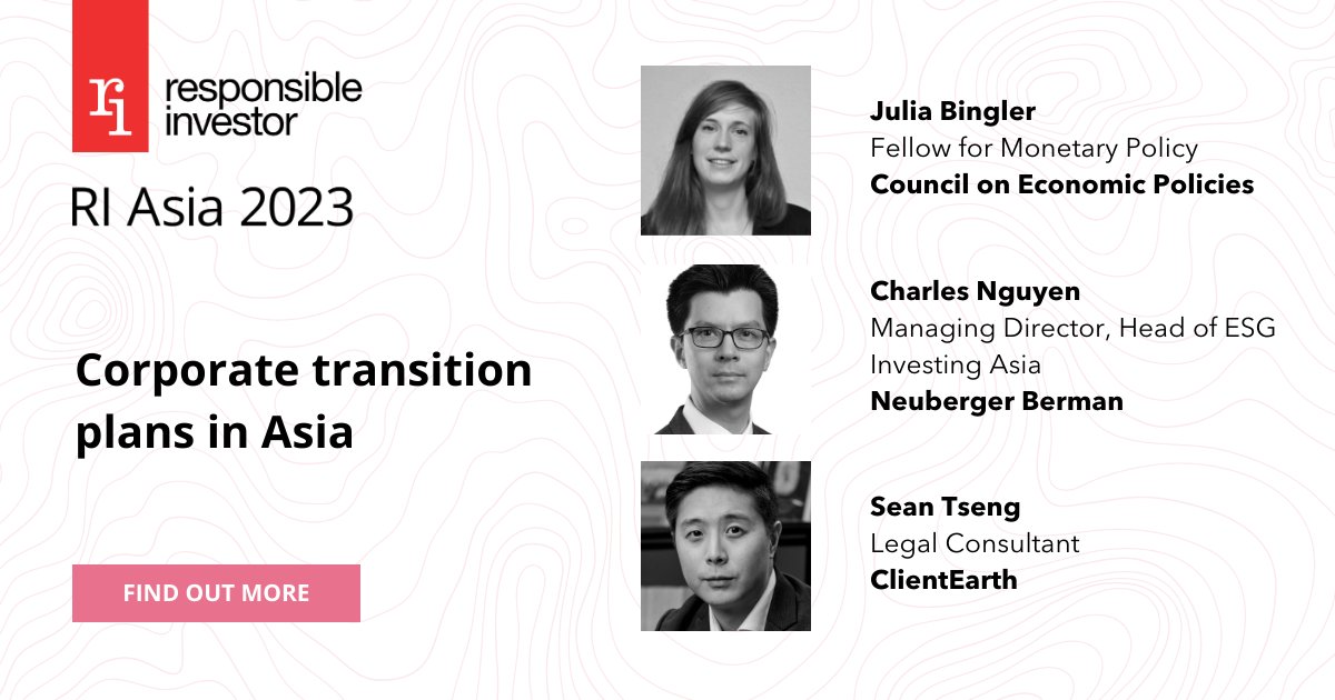 What constitutes a credible transition plan in 2023? Join speakers from @ClientEarth, @neubergerberman, @CEPweb, and others for a deep dive into transition plans at RI Asia, 24-25 October in Singapore. Learn more about #RIAsia and browse the agenda here: okt.to/8Hk5bM