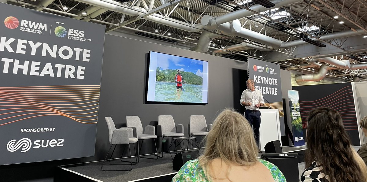 And we’re off …! <a href="/simonmundy/">Simon Mundy</a> speaking on his experiences and sharing stories on how the climate crisis is affecting communities around the world. Is the fossil fuel era coming to an end? #RWM2023 #ClimateCrisis #ClimateActionNow