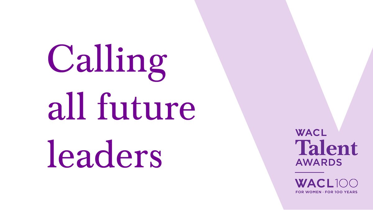 Applications for the #WACLTalentAwards 2023/24 are now open! This year our #WACLTalentAwards will give all women from our industry, brand and agency side alike, the chance to win a training grant of up to £1,500. wacl.info/talent/talent-… #wacl #wacl100 #forwomen #female #leaders