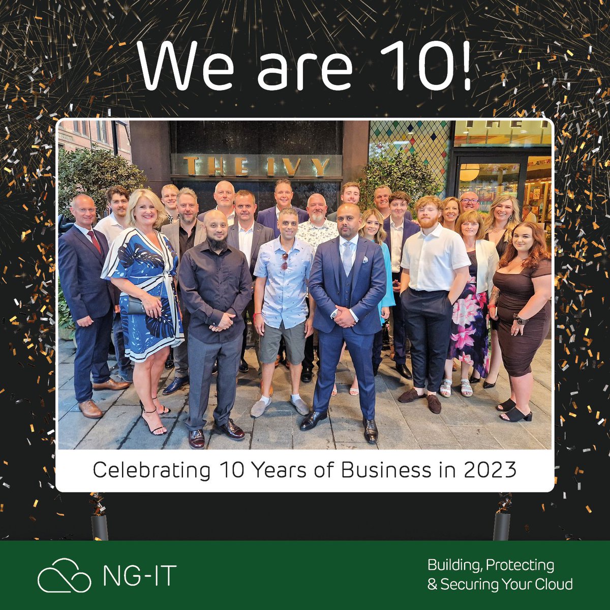 NG_IT_'s tweet photo. Last Thursday, we celebrated our 10th anniversary – and what a celebration it was!
Thank you to our partners, suppliers, customers, and staff for your ongoing loyalty and support. Here’s to the next 10 years and beyond!
#10YearsInBusiness #CompanyAnniversary #ngiteam #Manchester https://t.co/yYDOaWhEzl
