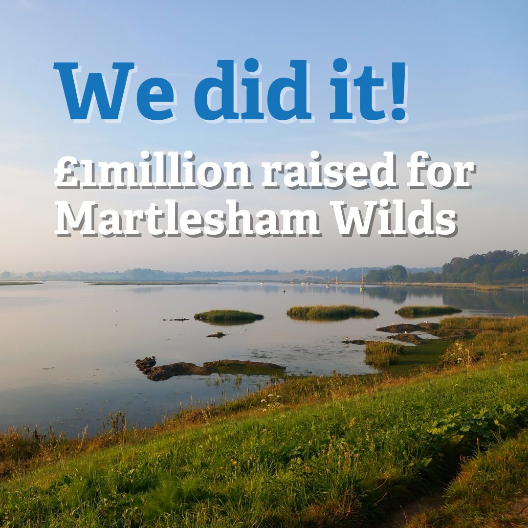 A huge THANK YOU to everyone who has helped us to secure £1million to complete the land purchase for ‘Martlesham Wilds’ – a new 289acre nature reserve on the banks of the River Deben 💚

Read the full story⬇️
suffolkwildlifetrust.org/news/we-did-it…

#NatureReserve #Suffolk #SuffolkNews