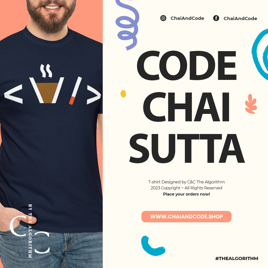 ChaiAndCode's tweet photo. Experience the fusion of coding and chai sutta as you unwind and spark creativity.
Code, Sip, and Chill! 💡

https://t.co/FZoaxKFEfu
Place your orders here and we'll ship it within 24-hours!
Not satisfied? 30-days Moneyback Guaranteed!

#ChaiAndCode #TheAlgorithm #CodingChaiSutta https://t.co/Xbxg0DHwt5