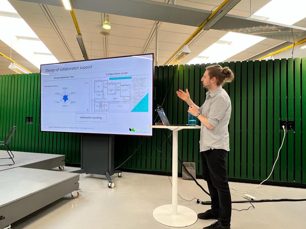 LET_Oulu's tweet image. #LETvisitor @strau_sebastian presenting his research &amp;amp; his work-in-progress to #LETpeople. Very fruitful discussions will surely continue through September, since his ideas are lit🔥 #CSCL #SRL #LearningSupport #LETOulu #UniOulu @ruhrunibochum @SannaJarvela @AhsenCini