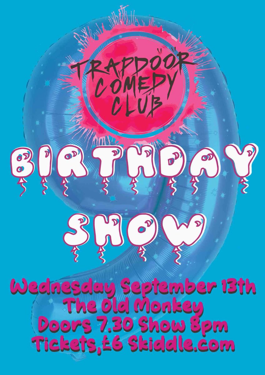 Happy 9th Birthday <a href="/Trapdoorcomedy/">Trapdoor comedy</a> 
Tonight is going to be amazing! We have a few tickets left at skiddle.com/whats-on/Manch…
#comedy #manchester