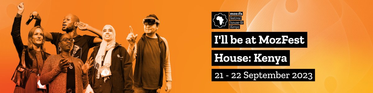 This year .<a href="/mozilla/">Mozilla</a> House #Kenya : 40 interactive sessions, 5 art &amp; media installations, 8 workshops &amp; lots of networking! 
Check out the full schedule here: shorturl.at/mDNT6