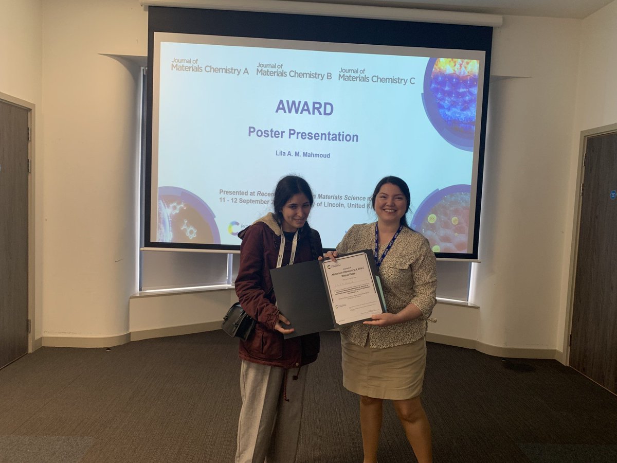 RoySouvik_'s tweet image. Congratulations to best poster winners #RAMS2023
Soumalya Bhattacharya @ChemistryUoN, Lila Mahmoud @UoBChem, Yasumoto Tsukada @UoAGeosciences, Rhiannon Germaney @UoLChemistry, and Shannah Kerrigan
Spomsored by @RoySocChem @RSC_MolEng
@JMaterChem @MaterHoriz @Asynt