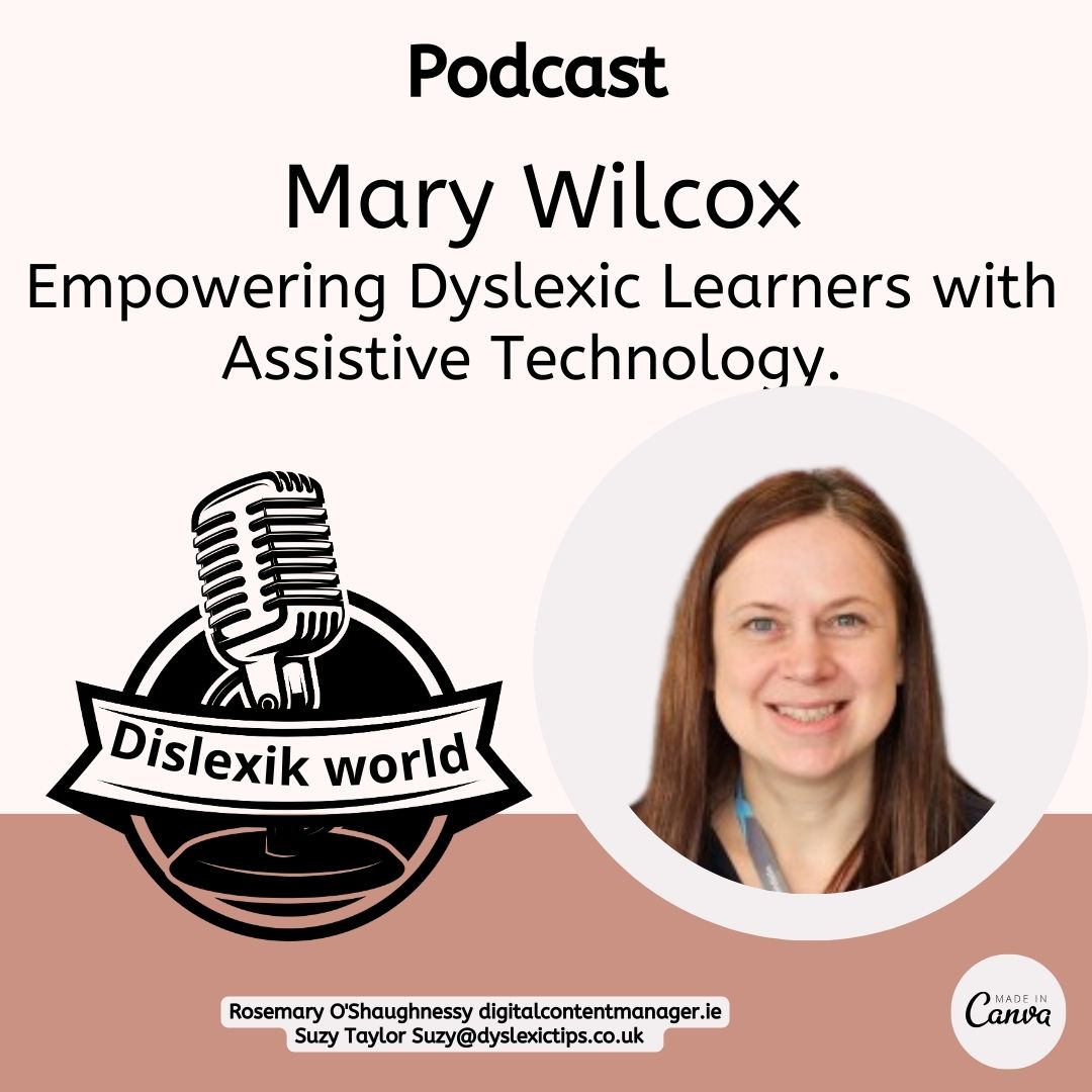 RosemaryOSha's tweet photo. PODCAST Dislexik world https://t.co/O4c6oXiy7L @dyslexicsuzy and I had a chat with Mary Wilcox about Empowering Dyslexic Learners with Assistive technology. Mary is a Product Specialist for ReadSpeaker TextAid at @aventido Limited
#podcast #dyslexia #assisitivetechnology https://t.co/whP8ZILvpd