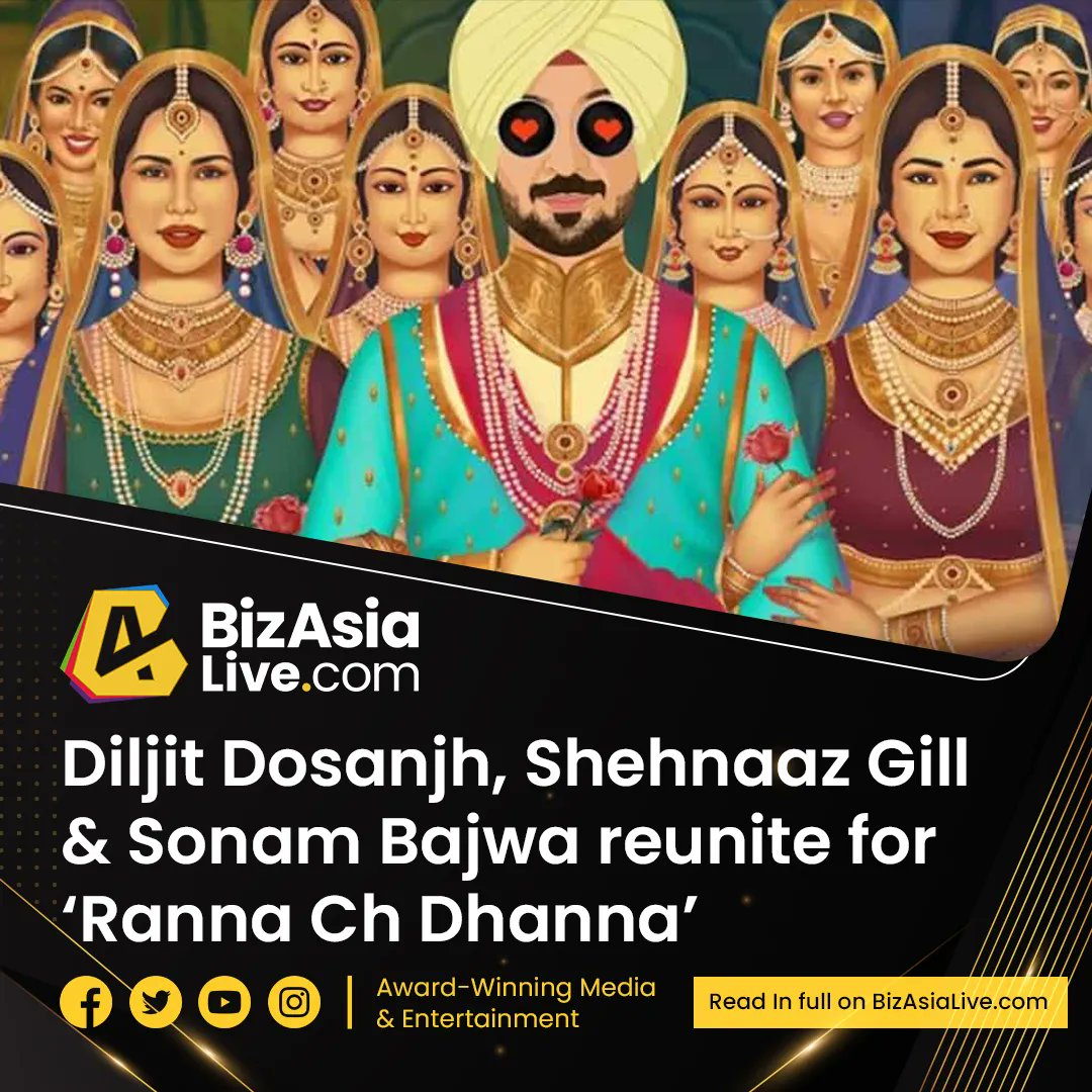 #DiljitDosanjh #ShehnaazGill & #SonamBajwa reunite for #RannaChDhanna  

▶  Read here: buff.ly/3RnGYVB