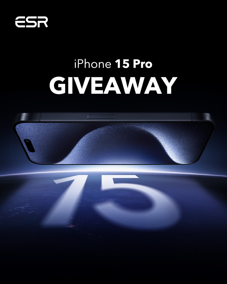 🎉 iPhone 15 Pro Giveaway 🎉 To celebrate the release of iPhone 15, we're giving you the chance to win a brand new iPhone 15 Pro plus 3 of our brand new magnetic cases with Stash Stand to pair it with 📱 TO ENTER 👉: bit.ly/3Pf15Tq #ESRMagsafe #giveaway #iPhone15pro