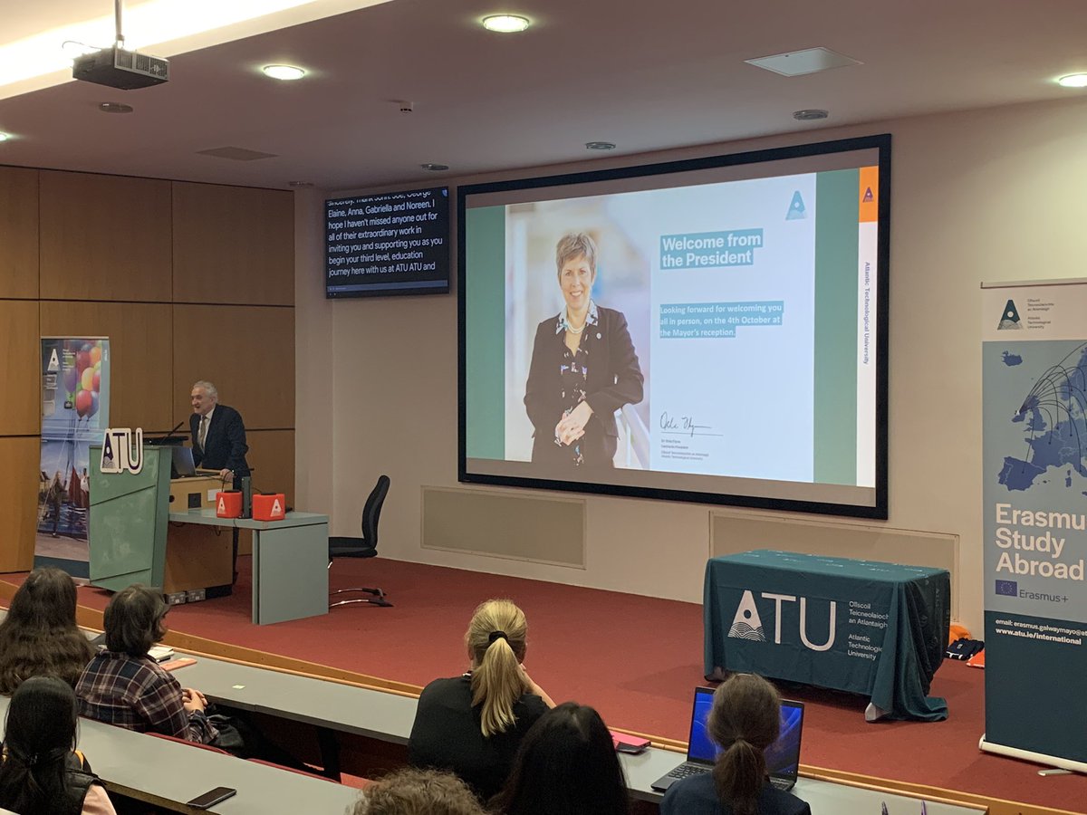 John Andy Bonar welcoming all our new international students today @ATU_GalwayCity on behalf of President @OFlynnATU. The campus will be buzzing today and it’s so important to have such diversity to the benefit of the entire @atu_ie community #welcome