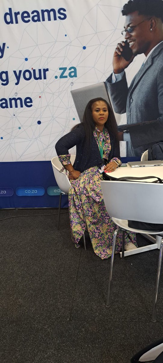 dotZADNA's tweet photo. Day 2 of the @govtechZA with Ms. @Africa2Lead, Dep-Chair of the @dotZADNA Board of Directors.
Visit our expo stand (GP08) to learn more about the #dotZA domain name dispute process and the importance of using the #SouthAfrican online presence for your business.
#ProudlyDotZA https://t.co/eGdBmdMr5g