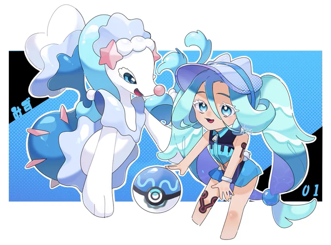 みずタイプ! #ポケミク #初音ミク 