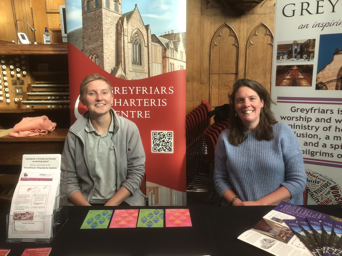 Volunteer Fun!! Come visit Gillian and Alex at the @VolunteerEdi Fair at @PsandGs to find out about volunteering opportunities in our Kirk and community. @CharterisCentre #volunteer #edvolfair23