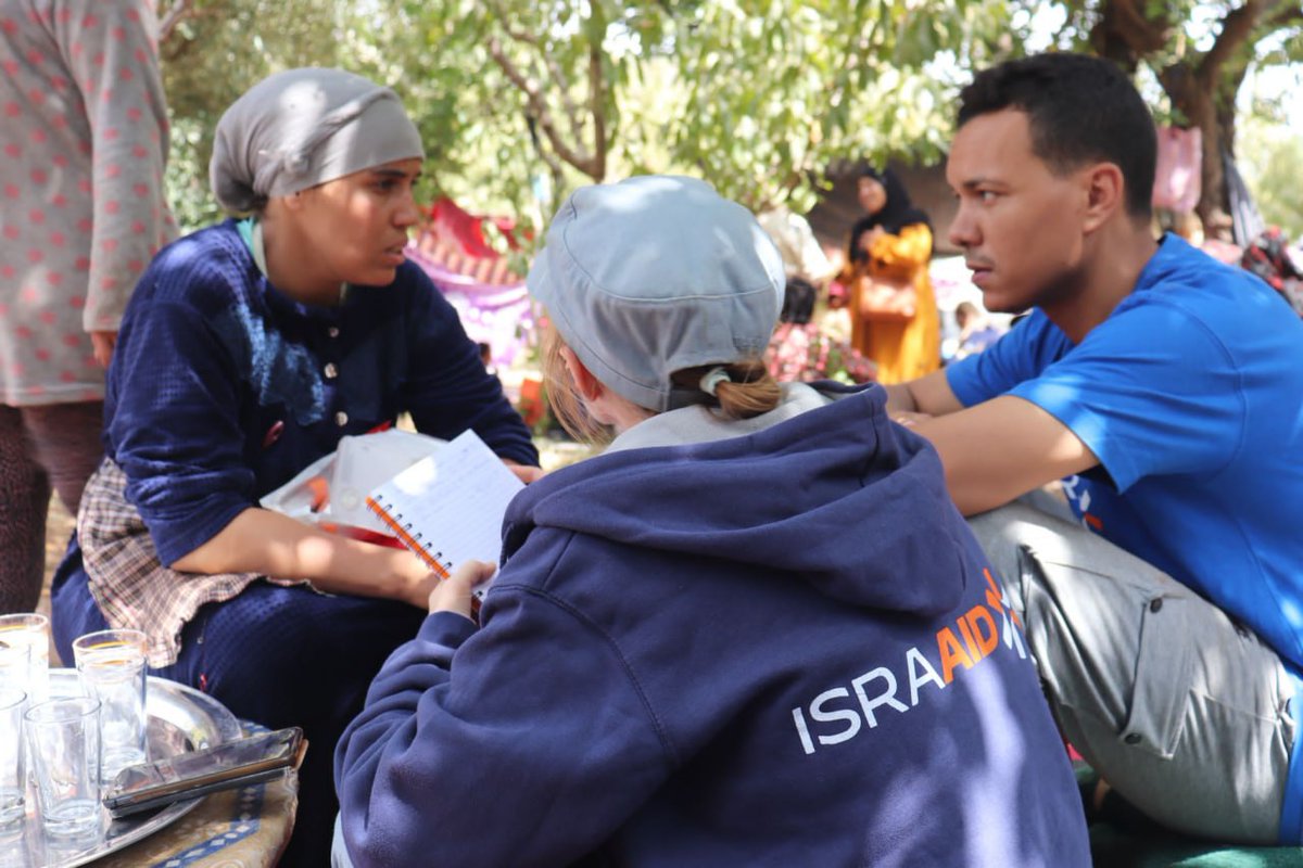 Marianasoux's tweet photo. Foto's van hulpverleners #IsraAid in #Marokko #MoroccoEathquake #Israel https://t.co/C4B1w5Kmua