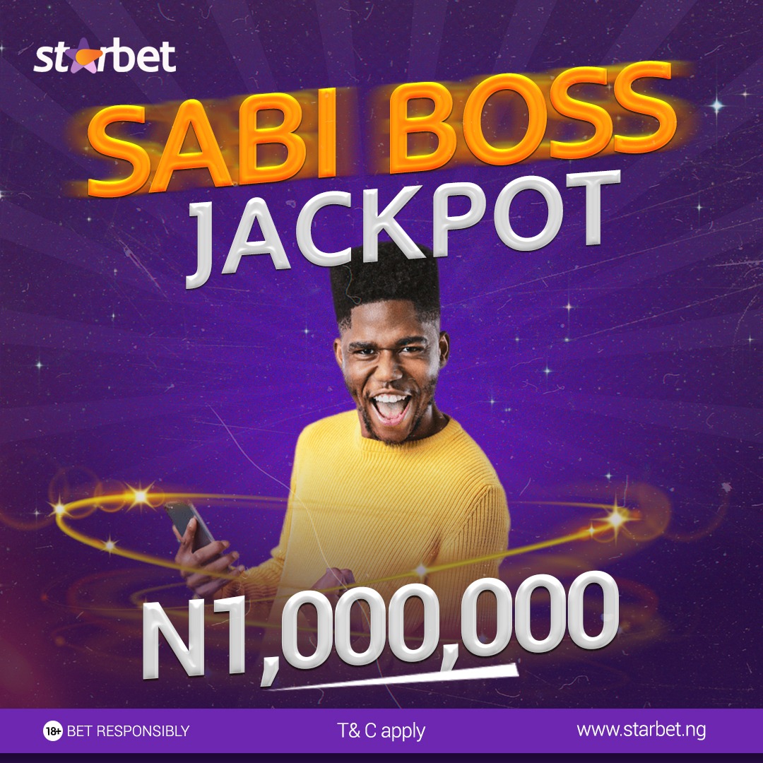 officialstarbet's tweet photo. Play to win the Sabi jackpot of #1,000,000 🤯💰. Hurry to the website right away to play Jackpot!!!

Click the link https://t.co/F1RYcgPAVV to play now.

Bet Responsibly (18+)
------
#Starbet #EveryoneWins
#bet #bettingtips
#jackpot
#WinBigWithUs
#playjackpots https://t.co/1c1bs0xEf0