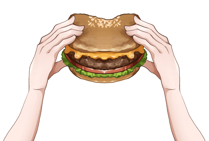 「ハンバーガー 白背景」のTwitter画像/イラスト(新着)｜5ページ目