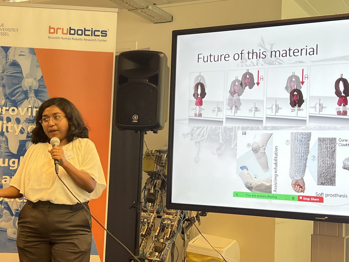SmarTitn's tweet photo. Researcher @Shramisu from @Empa_CH  on flexible and tunable magnetoactive elastomers. https://t.co/9IGS8YKpbf
