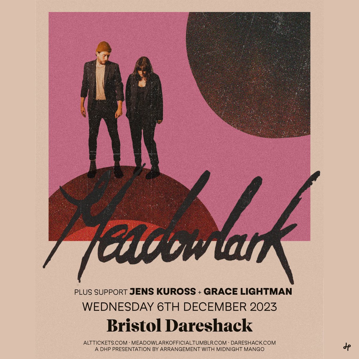 NEW/ With their third album 'Hiraeth' coming in under a month's time, Bristol-based indie folk duo <a href="/meadowlarkHQ/">Meadowlark</a> play a home town show at <a href="/dareshack/">dareshack</a> on 6th December!

Tickets go on sale this Friday at 10am, set a reminder: bit.ly/3RdKOAG