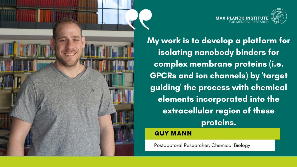 💫Today we shine our #MPIMRSpotlight at @guymann! He works in the Department for Chemical Biology and likes to unravel the mysteries of cellular processes. 🔍👨‍🔬If you want to get some career advice from Guy as well, check out his video👀: x.com/mpi_mr_hd/stat…