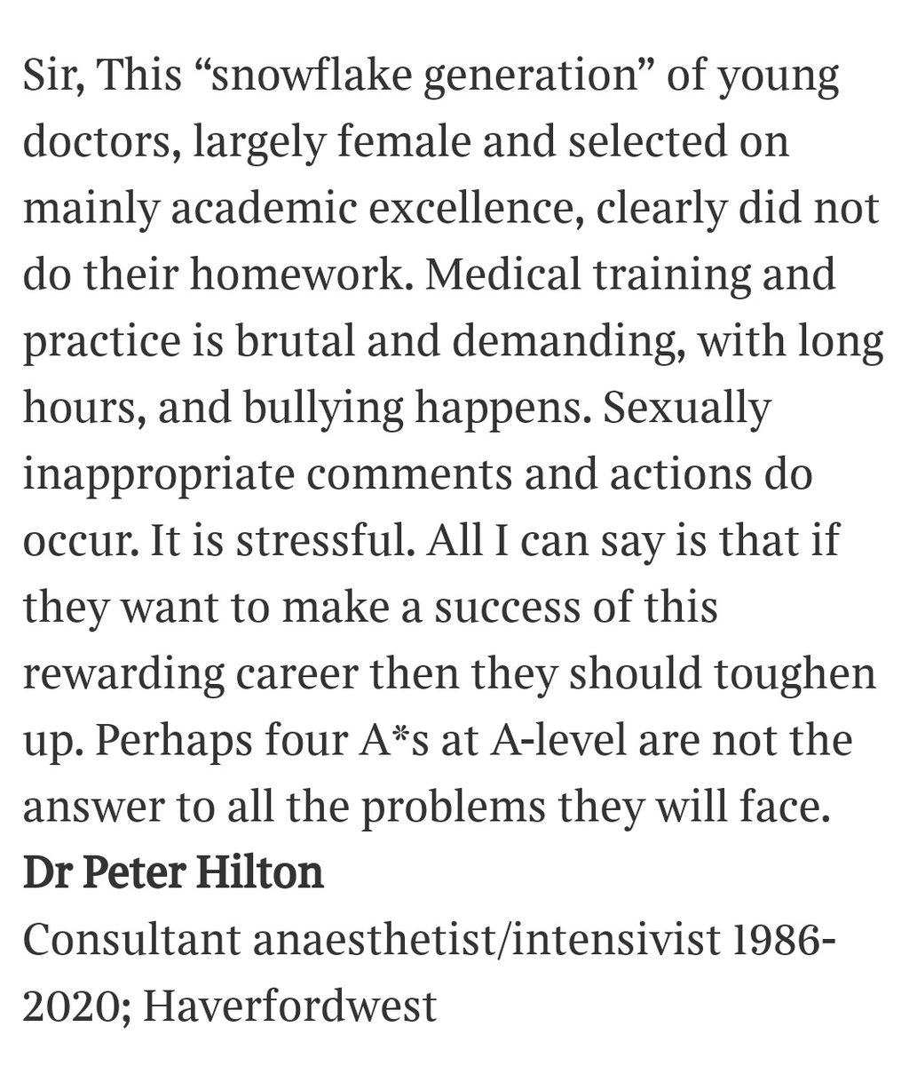 Yes it is stressful and, at times brutal. Yes, you have to be resilient. 

But bullying, sexual harassment/assault/rape are NEVER acceptable. 

This is true in surgery and in life. 

You, sir, are not welcome here

#OperateWIthRespect #LetsRemoveIt #MeTooSurgery