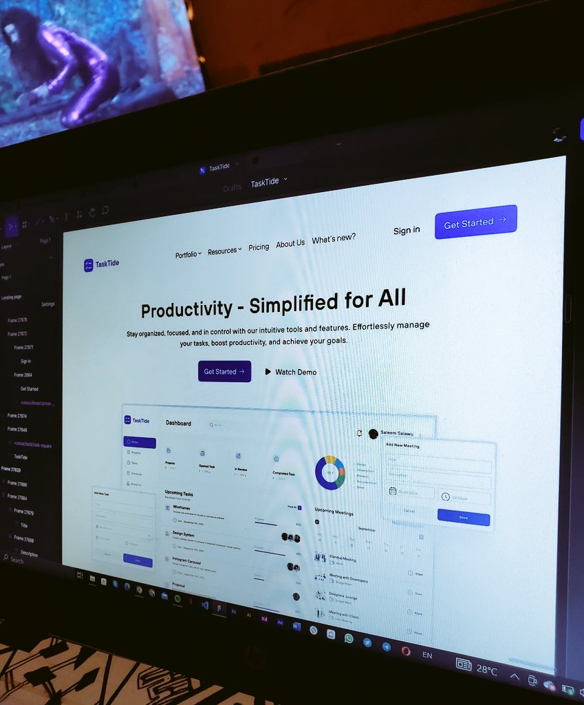 TheFolawiyo's tweet image. #wip 

Productivity — Simplified for All🚀

I&apos;m currently working on the landing page design for the task management and productivity dashboard I did last week.

Can&apos;t wait to see the end result💫🤩

#designer #saasproduct #dashboarddesign
#userexperience #uidesign