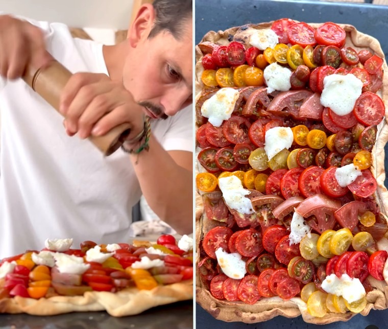 Juan Arbelaez : sa recette de tarte à la tomate express facile à réaliser # #foodactu 
Lien ici : cuisineaz.com/articles/juan-…