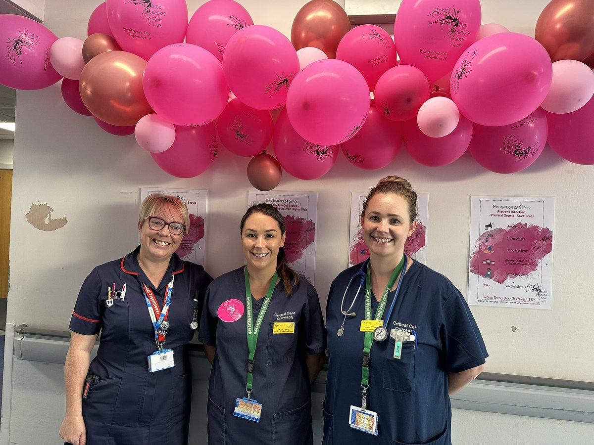 and3r's tweet photo. Today is World Sepsis Day #WSD23
Come and see members of the
CCOT by the staff canteen, raising awareness of Sepsis, engaging with staff and visitors and handing out some treats. https://t.co/QVwlxxVJFR