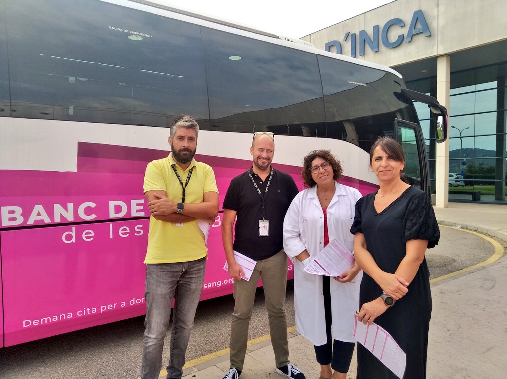 HospitaldeInca's tweet photo. 👏🏻 Els donants comencen a arribar al bus 

⏲️ Recorda que tens fins a les 14 hores per donar sang a l'Hospital d'Inca

@donasangbalears @incaciutat 
@ibsalut @goib @SalutGOIB 
@FerrerXisco https://t.co/8cIiwK0JvK