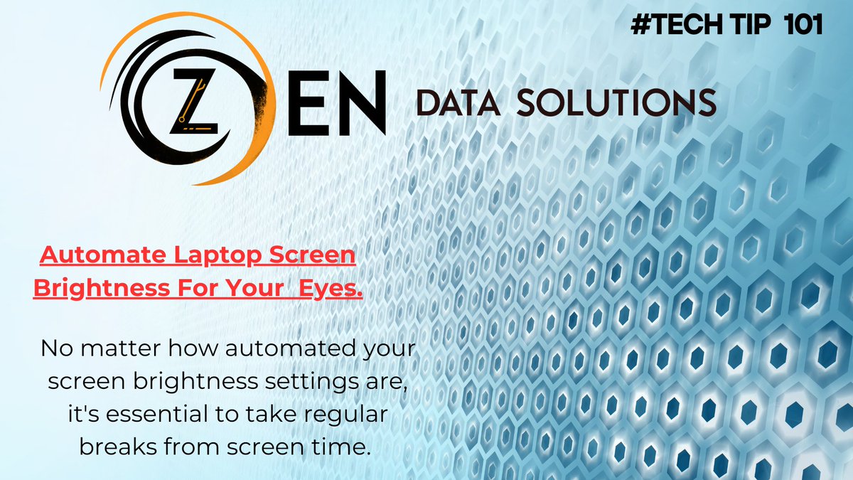 zendatasystems's tweet photo. It's essential to take regular breaks from screen time. Follow the 20-20-20 rule, which suggests taking a 20-second break to look at something 20 feet away every 20 minutes of screen use.
#ZenData | #TechTips | Zakayo https://t.co/u53iMptwX7