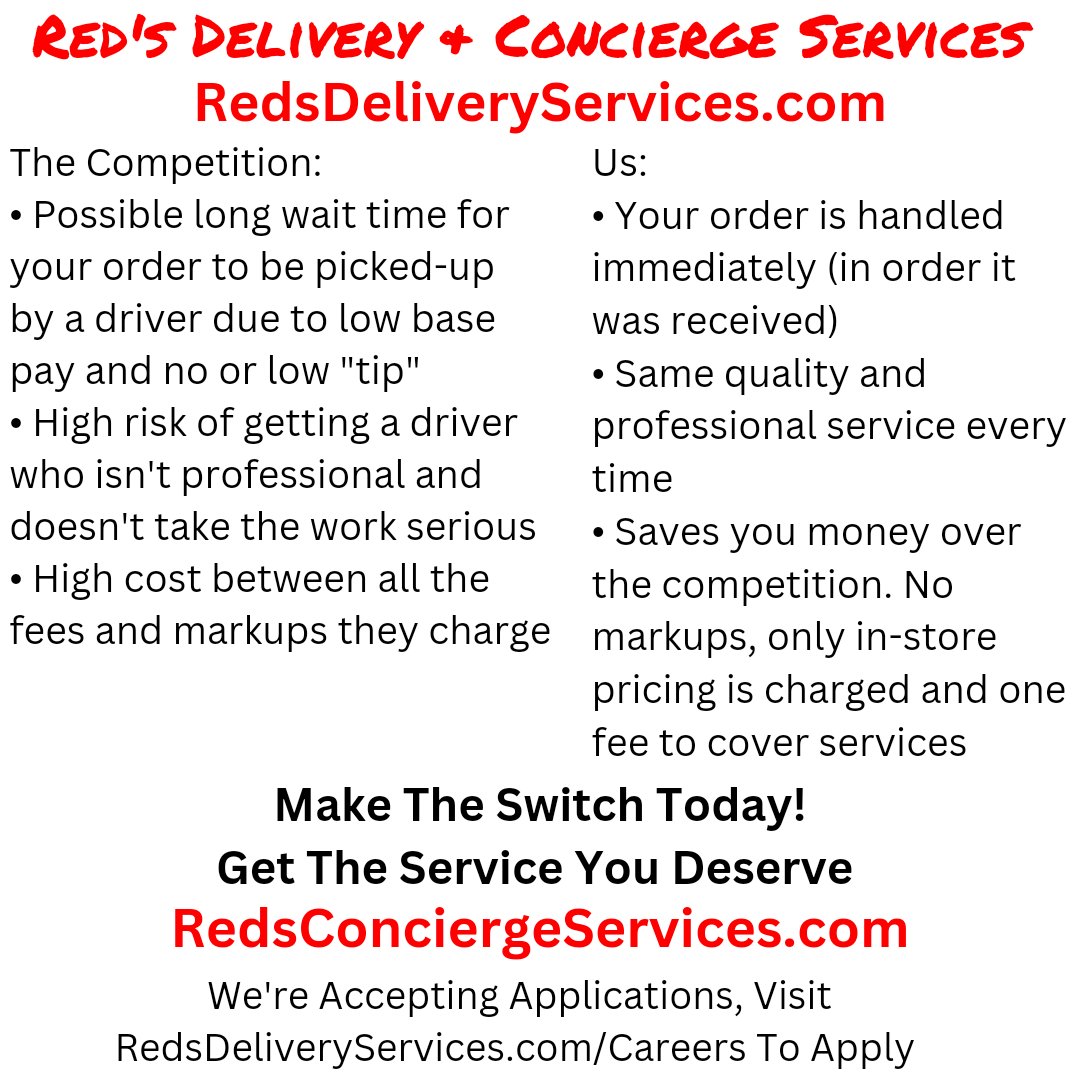 Red's Delivery Services tweet media