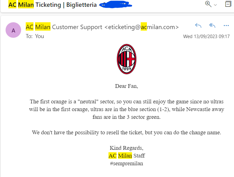BobbyGToon's tweet photo. Update from milan ticket office about newcastle fans attending in hospitality: https://t.co/SgTBCegvSh