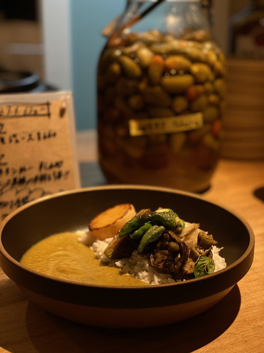OmeFarmKitchen
Tokyo Kanda
seasonal vegetables curry 🍛 

#OrganicFarm 
#organicrestaurant 
#organicfood 
#plantbased 

〒101-0041 Tokyo, Chiyoda City, Kanda Sudacho, 2 Chome−8−19, Palet Dor Kanda, 101号