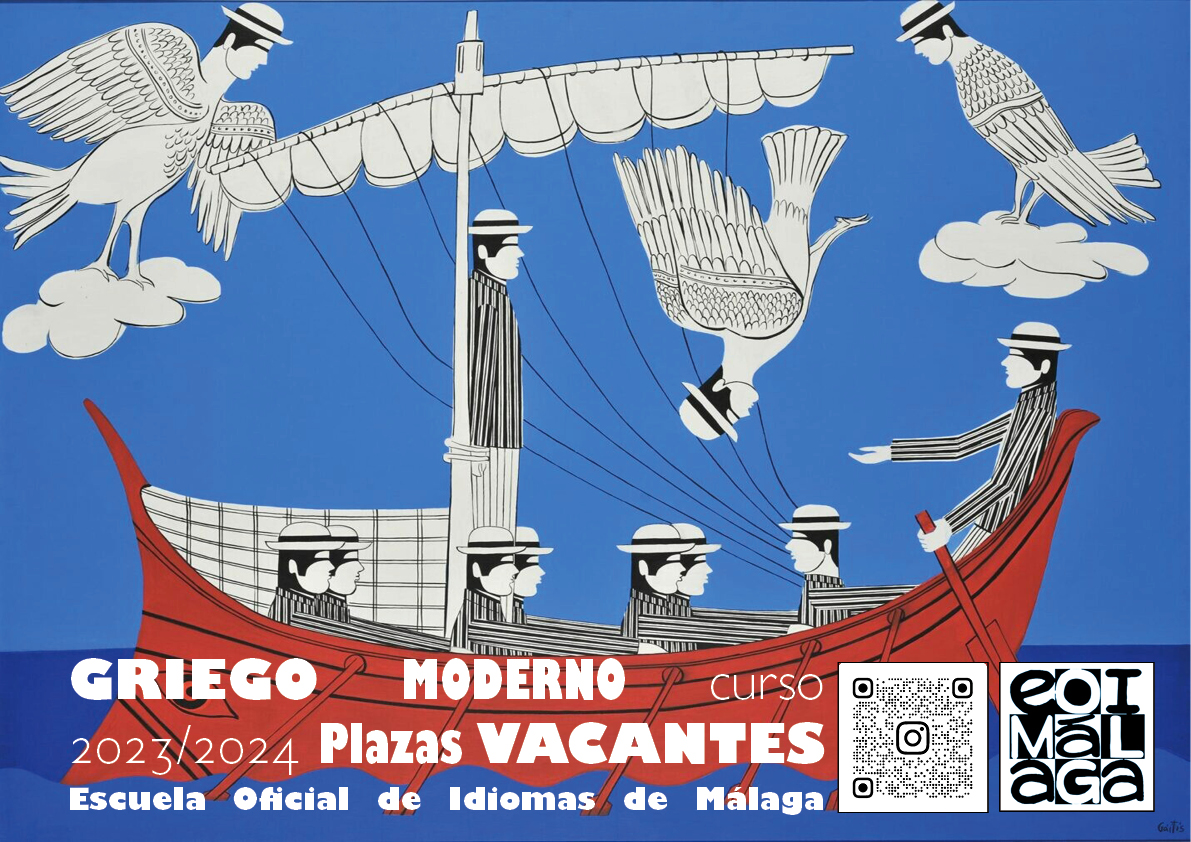 Griego (EOI Málaga) (@griegoeoima) on Twitter photo 📣Griego en la EOI de Málaga
Plazas vacantes
Curso 2023/2024
eoimalaga.com
Escríbenos:
griego@eoimalaga.com. 📣Griego en la EOI de Málaga
Plazas vacantes
Curso 2023/2024
eoimalaga.com
Escríbenos:
griego@eoimalaga.com.